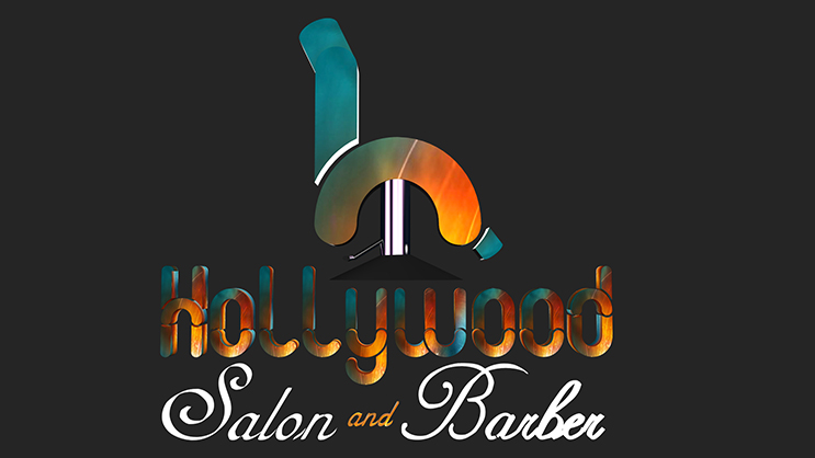 Hollywood Salon and Barber Logo CMC