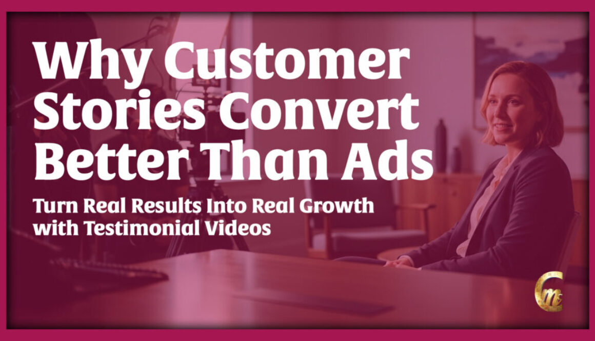 Business owner recording a testimonial video with professional camera and lighting setup in Port St. Lucie, Florida for small business marketing and customer trust building