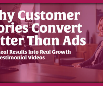 Business owner recording a testimonial video with professional camera and lighting setup in Port St. Lucie, Florida for small business marketing and customer trust building